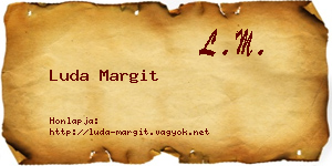 Luda Margit névjegykártya